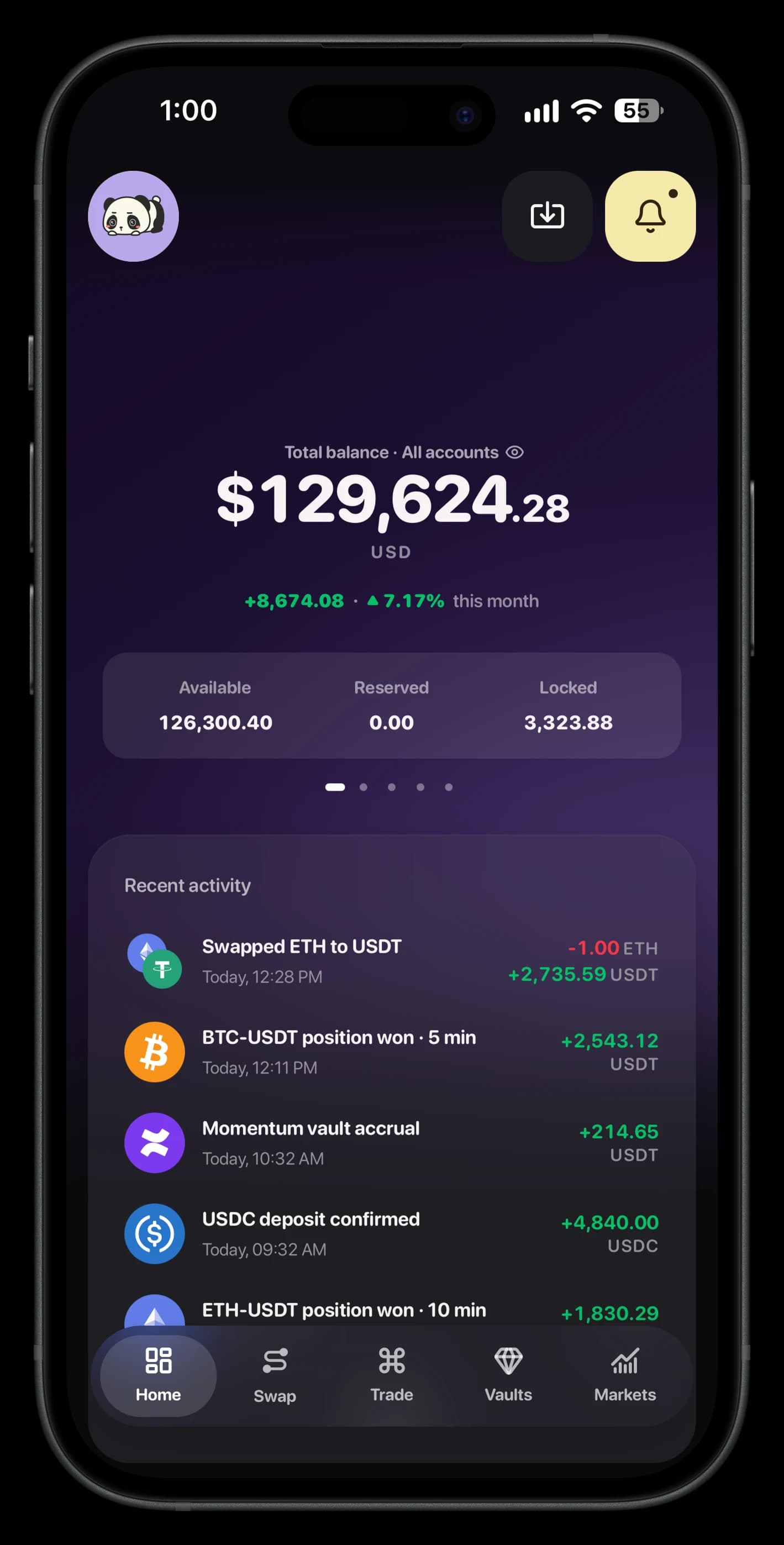 Bitora app on iPhone — preview 1